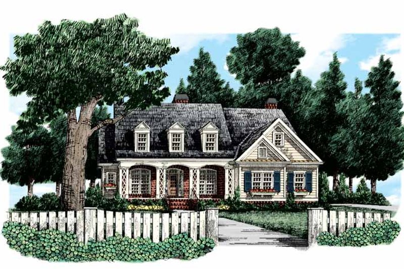 Architectural House Design - Country Exterior - Front Elevation Plan #927-307