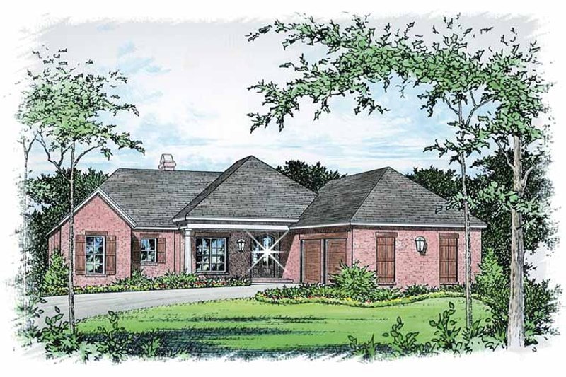 Architectural House Design - Traditional Exterior - Front Elevation Plan #15-385