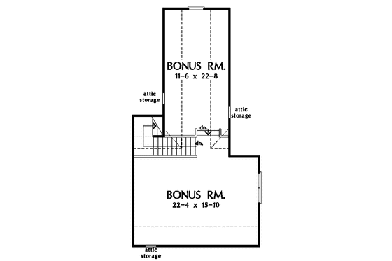 Floor Plan - Other Floor for Bungalow House Plan #929-720 - 4 bed, 3 bath