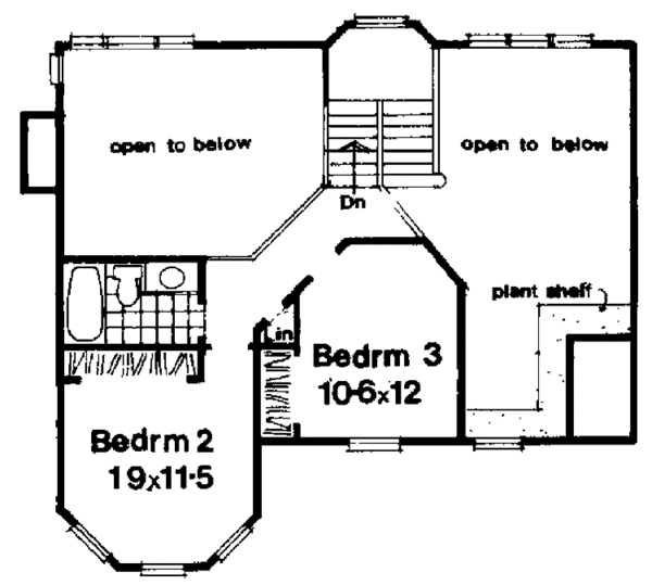 House Design - Country Floor Plan - Upper Floor Plan #300-129