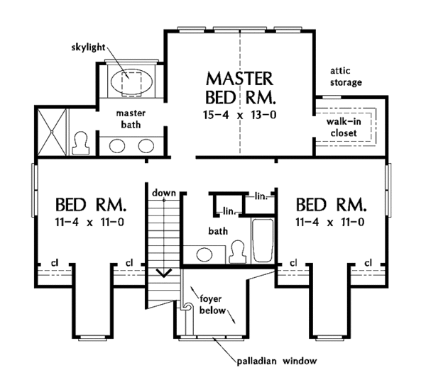 Dream House Plan - Country Floor Plan - Upper Floor Plan #929-546
