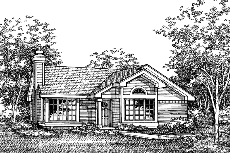 Home Plan - Ranch Exterior - Front Elevation Plan #320-561
