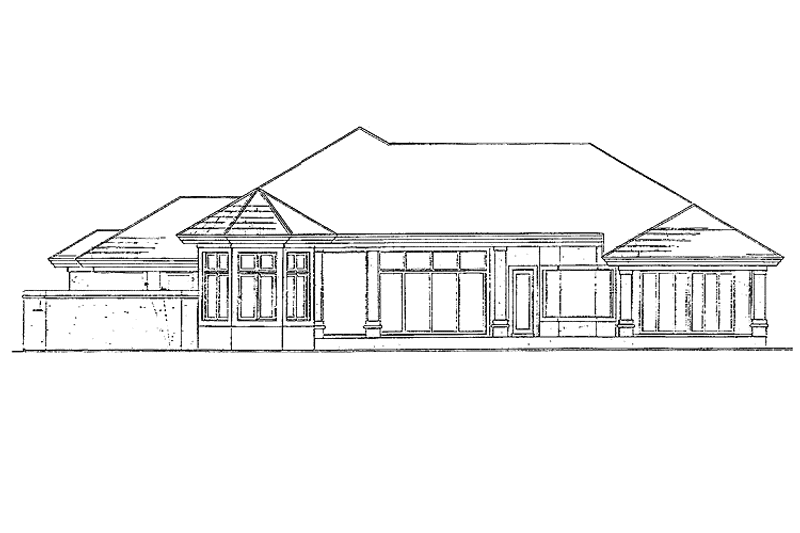 Dream House Plan - Exterior - Rear Elevation for Mediterranean House Plan #930-47 - 3 bed, 3.5 bath
