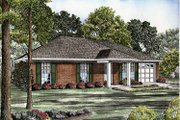 Colonial Style House Plan - 3 Beds 2 Baths 1046 Sq/Ft Plan #17-3129 
