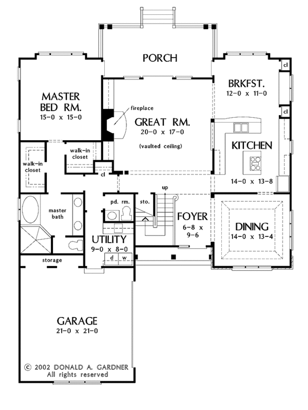 Country Floor Plan - Main Floor Plan #929-682