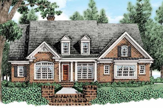 Exterior - Front Elevation 3 for Traditional House Plan #927-478 - 4 bed, 3 bath