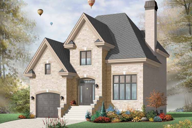 Dream House Plan - European Exterior - Front Elevation Plan #23-2440