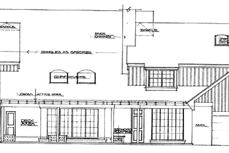 Dream House Plan - Exterior - Rear Elevation for Victorian House Plan #310-1061 - 4 bed, 3.5 bath