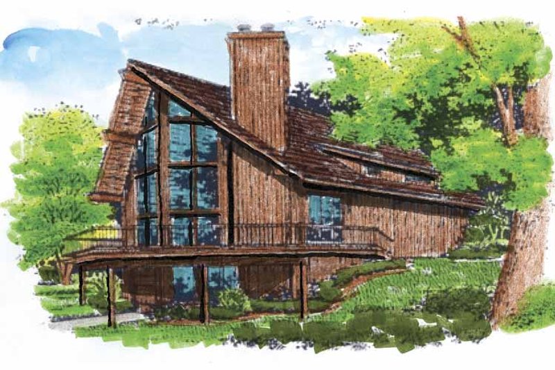 Dream House Plan - Exterior - Front Elevation 3 for Contemporary House Plan #320-516 - 3 bed, 2.5 bath