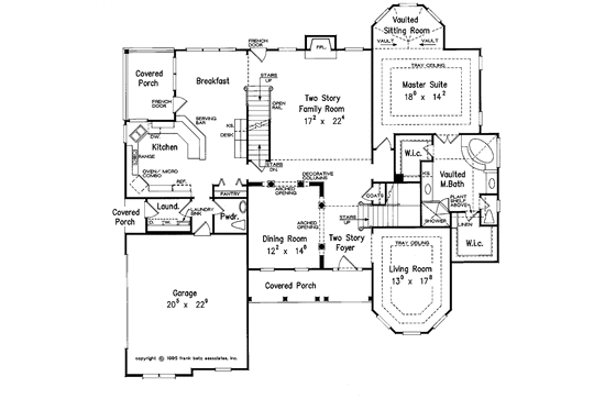 Floor Plan - Main Floor for Traditional House Plan #927-137 - 4 bed, 3.5 bath
