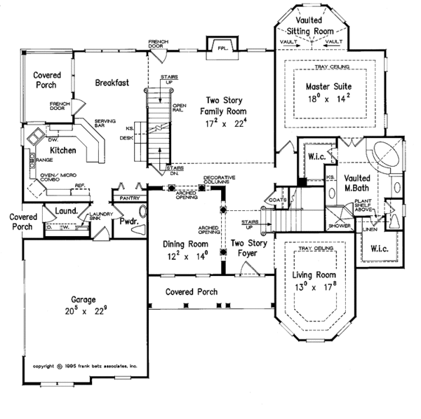 Architectural House Design - Traditional Floor Plan - Main Floor Plan #927-137
