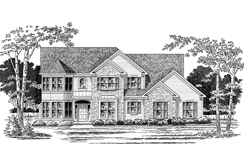 Home Plan - Exterior - Front Elevation 3 for Victorian House Plan #328-407 - 4 bed, 3 bath