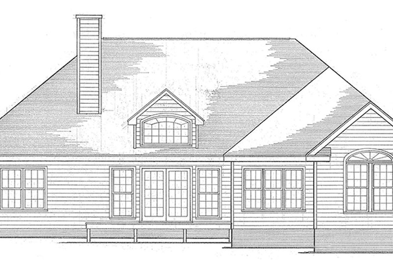 House Plan Design - Exterior - Rear Elevation for Mediterranean House Plan #10-282 - 3 bed, 2.5 bath