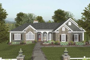 Traditional Exterior - Front Elevation Plan #56-684
