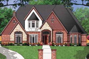 Home Plan - Exterior - Front Elevation for Country House Plan #62-160 - 4 bed, 4 bath