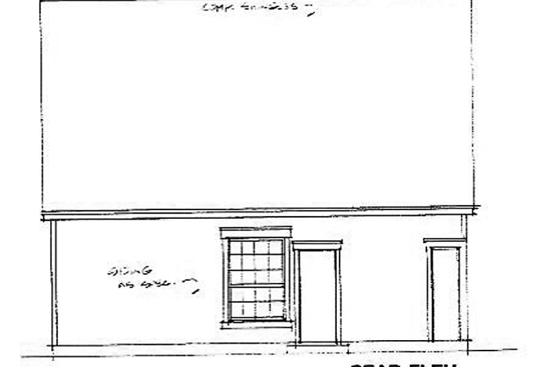 Home Plan - Exterior - Rear Elevation for Classical House Plan #472-22 - 3 bed, 2 bath