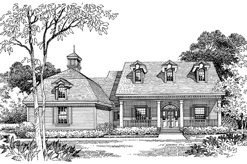 Home Plan - Classical Exterior - Front Elevation Plan #417-522