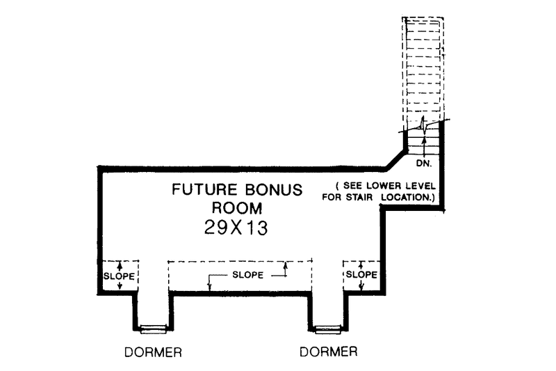 Home Plan - Floor Plan - Other Floor for Colonial House Plan #310-1116 - 3 bed, 2.5 bath