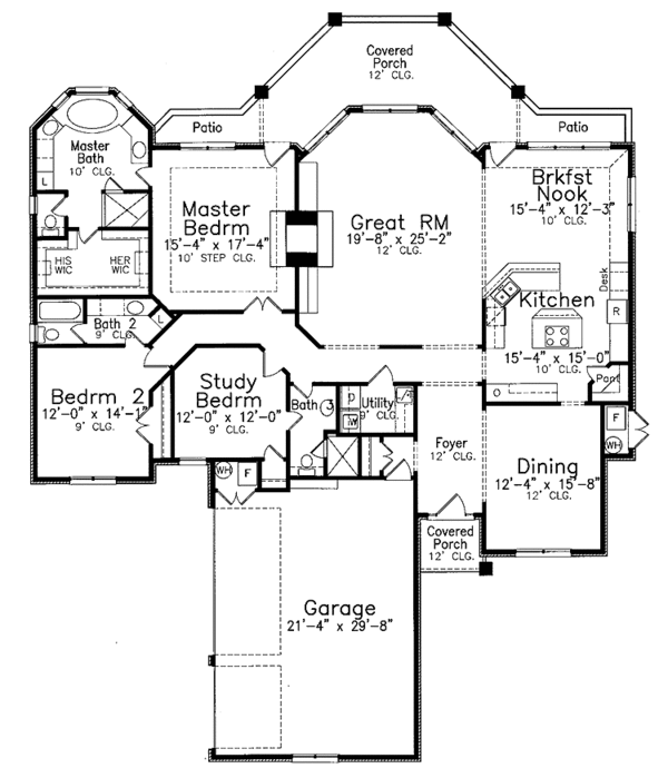 Dream House Plan - Traditional Floor Plan - Main Floor Plan #52-277