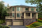 Prairie Style House Plan - 4 Beds 3.5 Baths 3946 Sq/Ft Plan #132-471 