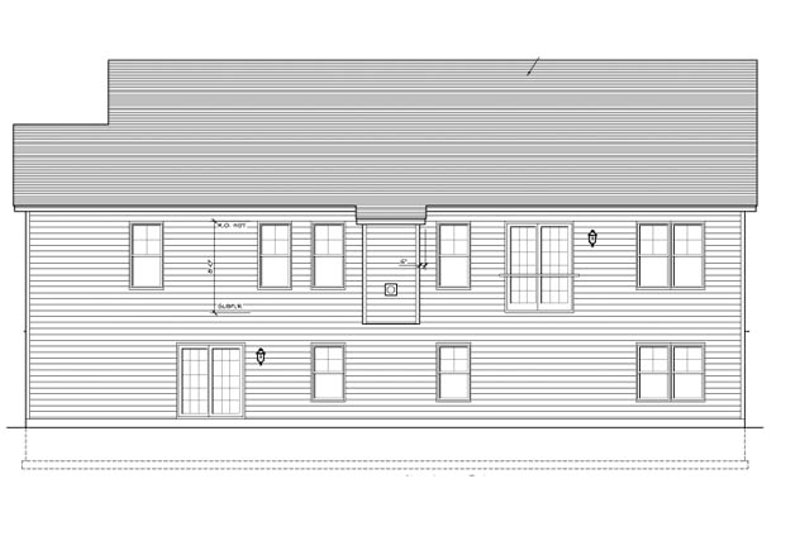 Home Plan - Exterior - Rear Elevation for Ranch House Plan #1010-70 - 3 bed, 2 bath