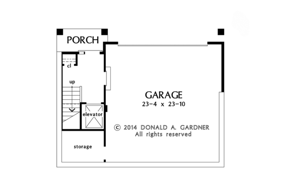 Floor Plan - Lower Floor for Craftsman House Plan #929-986 - 4 bed, 3 bath