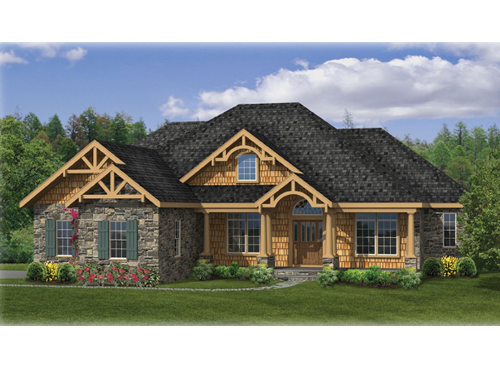 Craftsman Style House Plan 3 Beds 2 5 Baths 2233 Sq Ft 