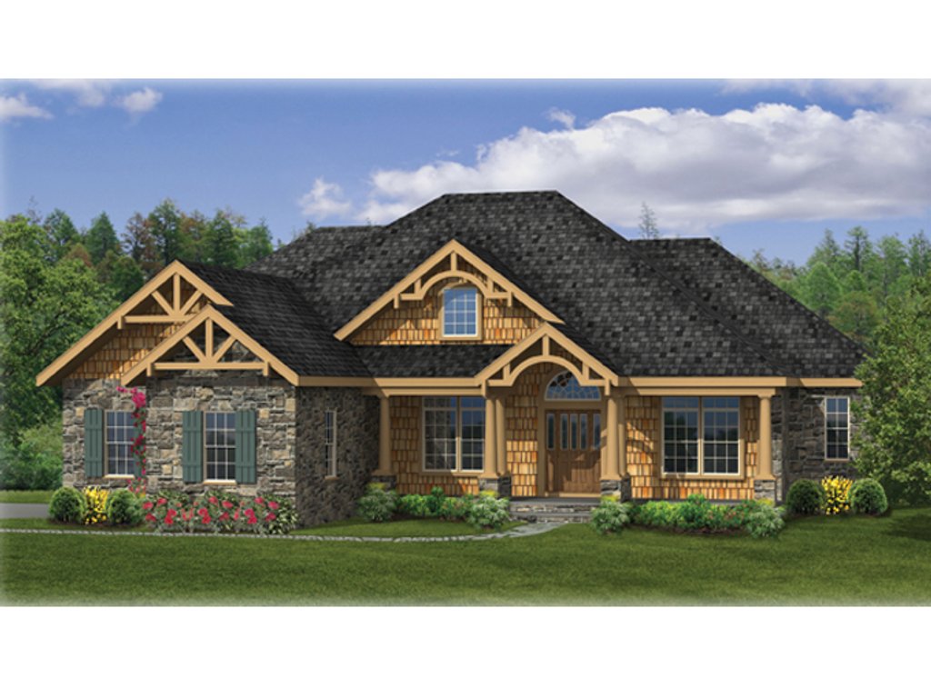Craftsman Style House Plan 3 Beds 2 5 Baths 2233 Sq Ft  Craftsman Style House Plan 3 Beds 2 5 Baths 2233 Sq Ft