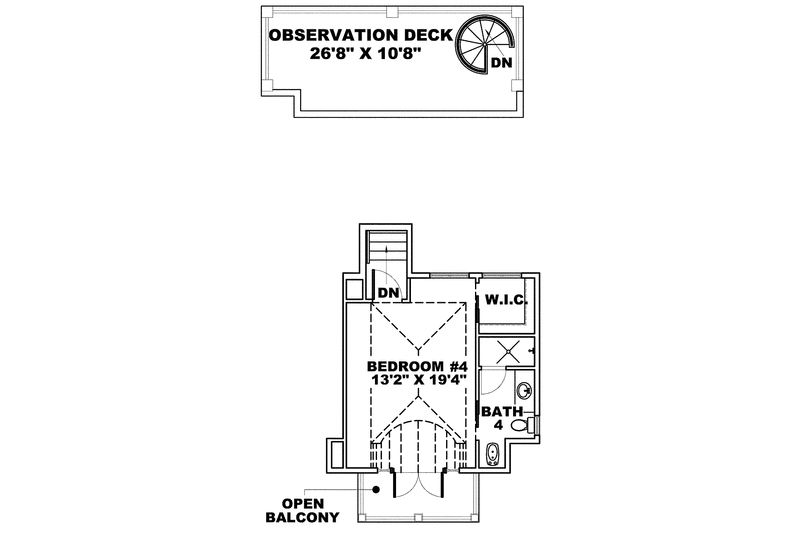 Architectural House Design - Floor Plan - Other Floor for Mediterranean House Plan #1017-136 - 4 bed, 5.5 bath