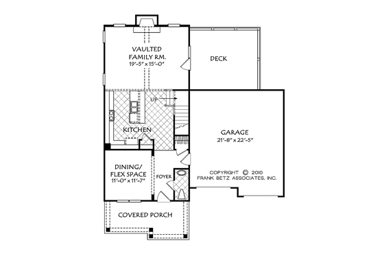 Floor Plan - Main Floor for Country House Plan #927-950 - 3 bed, 2.5 bath