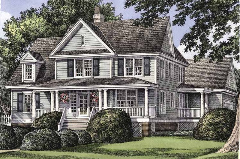 Home Plan - Exterior - Front Elevation 10 for Country House Plan #929-502 - 4 bed, 2.5 bath