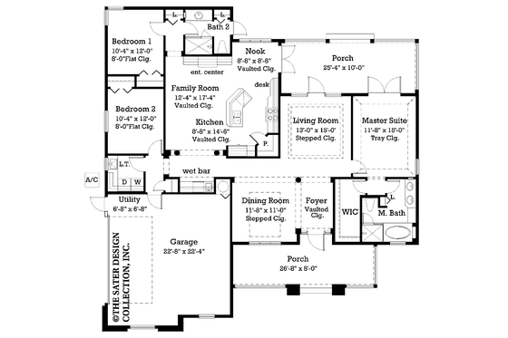 Floor Plan - Main Floor for Country House Plan #930-186 - 3 bed, 2 bath