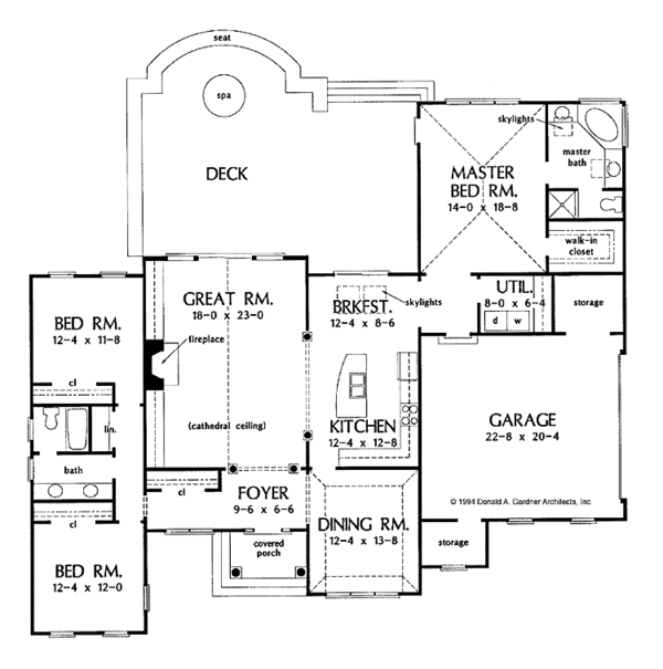 Architectural House Design - Mediterranean Floor Plan - Main Floor Plan #929-186