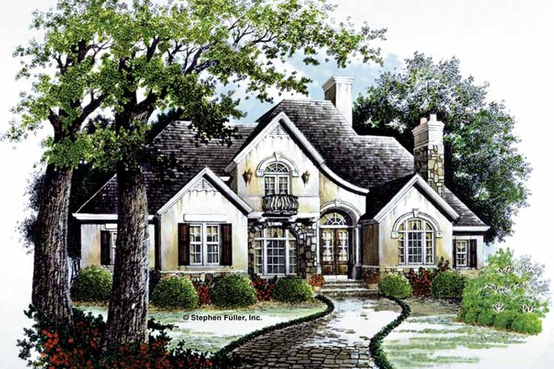 Home Plan - Exterior - Front Elevation 3 for Country House Plan #429-63 - 4 bed, 2.5 bath