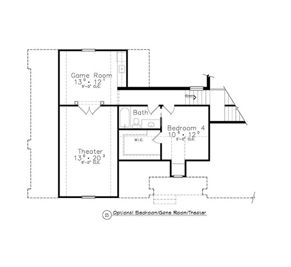 Home Plan - Colonial Floor Plan - Other Floor Plan #417-812