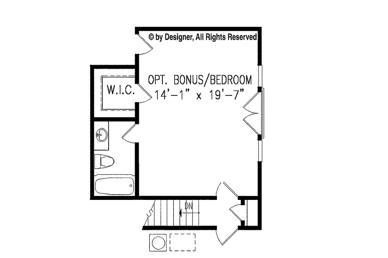 House Blueprint - Floor Plan - Other Floor for Traditional House Plan #54-351 - 3 bed, 2.5 bath