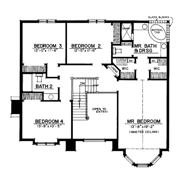 House Design - Adobe / Southwestern Floor Plan - Upper Floor Plan #1016-61