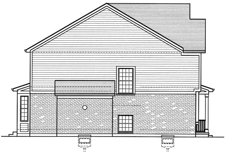 Home Plan - Exterior - Other Elevation 1 for Colonial House Plan #46-860 - 4 bed, 2.5 bath
