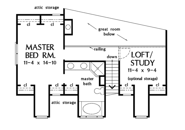 Dream House Plan - Country Floor Plan - Upper Floor Plan #929-217