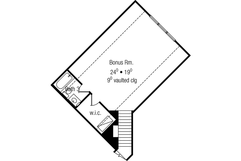 Home Plan - Floor Plan - Upper Floor for Mediterranean House Plan #417-754 - 3 bed, 3.5 bath