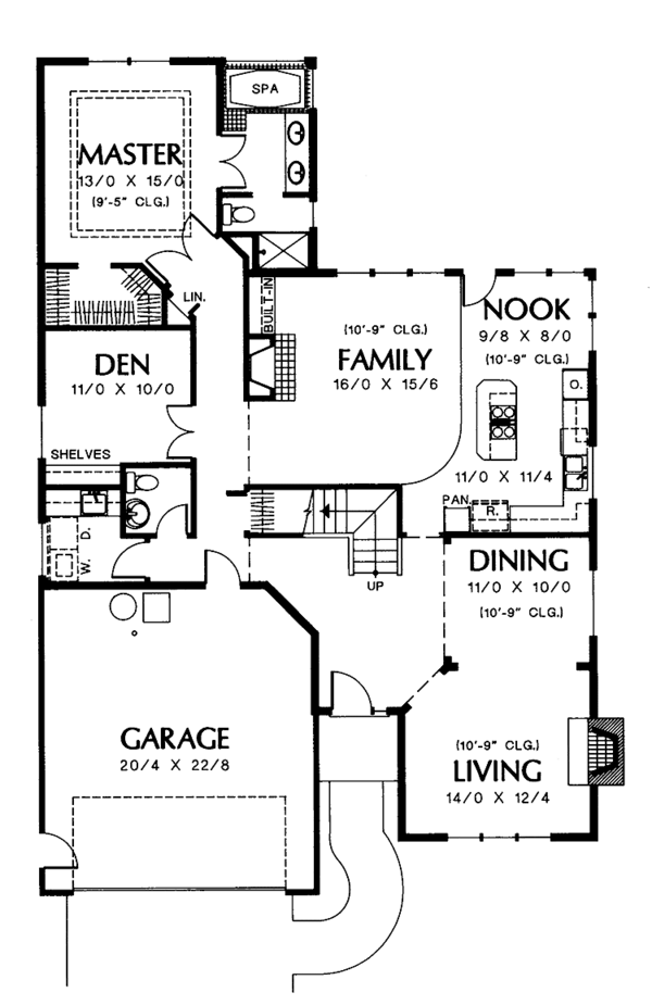Dream House Plan - Traditional Floor Plan - Main Floor Plan #48-718