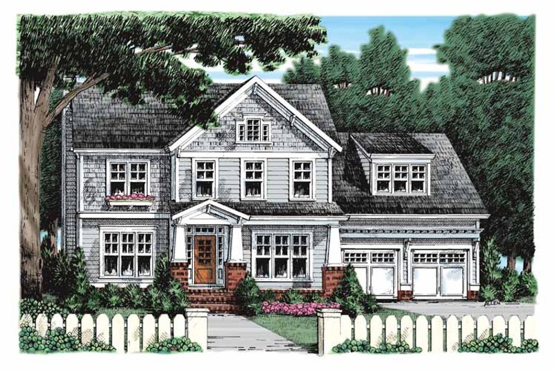House Plan Design - Craftsman Exterior - Front Elevation Plan #927-925