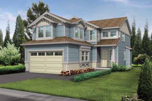 Exterior - Front Elevation 3 for Craftsman House Plan #132-293 - 3 bed, 2.5 bath