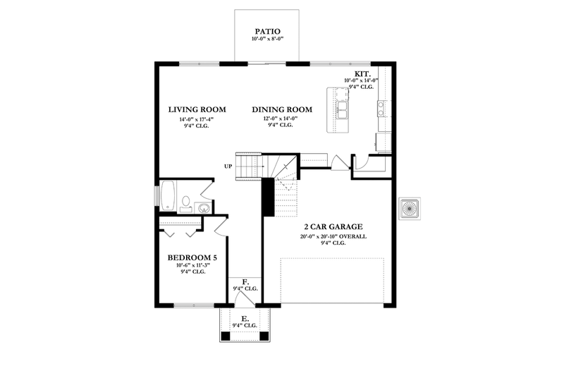 Home Plan - Floor Plan - Main Floor for Mediterranean House Plan #1058-63 - 5 bed, 3 bath