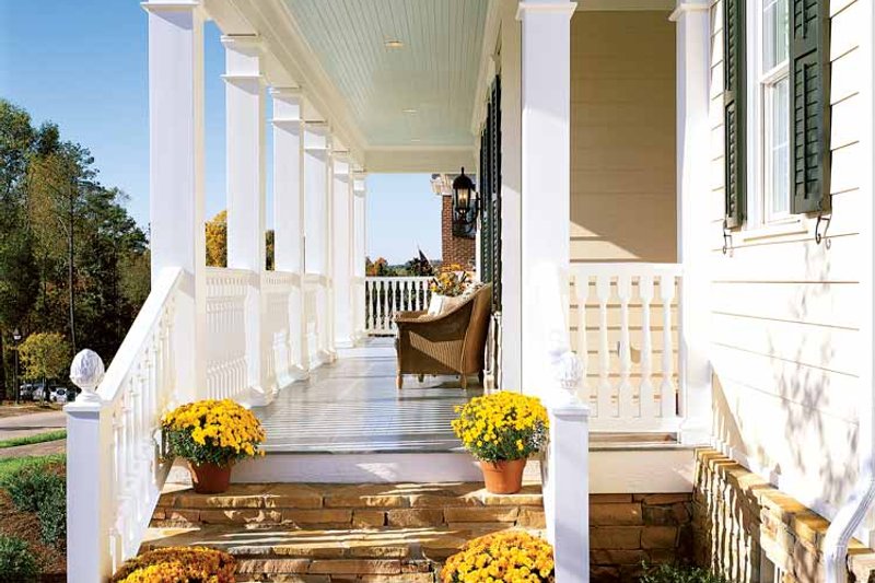 Architectural House Design - Exterior - Front Elevation 3 for Classical House Plan #429-85 - 4 bed, 3.5 bath