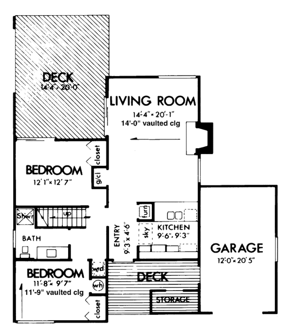 Architectural House Design - Contemporary Floor Plan - Main Floor Plan #320-815