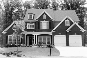 Country Exterior - Front Elevation Plan #54-230