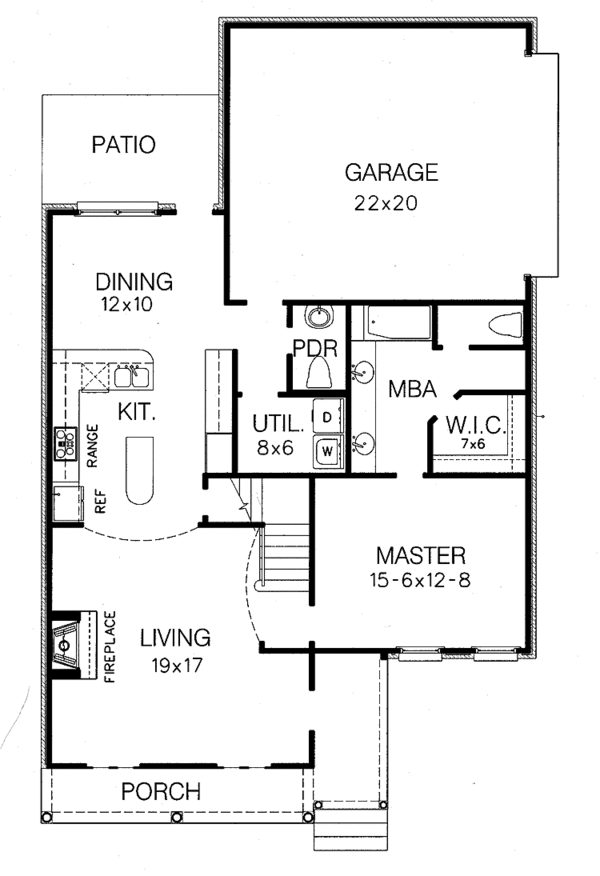 House Plan Design - Classical Floor Plan - Main Floor Plan #15-364