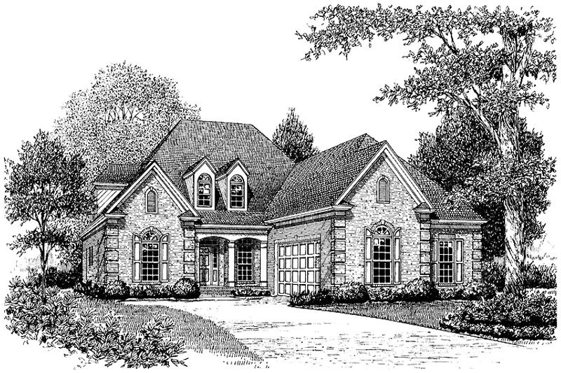 Home Plan - Exterior - Front Elevation 3 for Traditional House Plan #453-290 - 3 bed, 3.5 bath