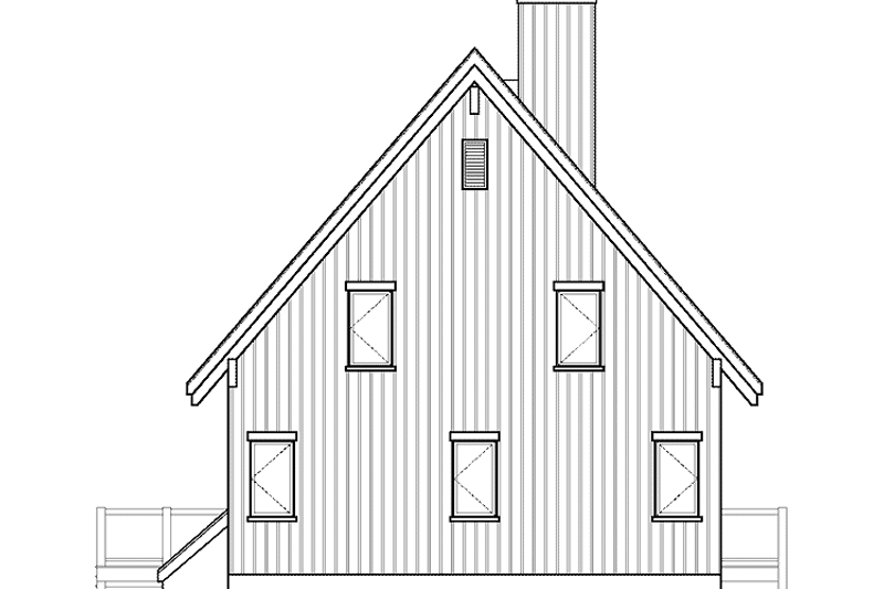 Architectural House Design - Exterior - Rear Elevation for European House Plan #23-2488 - 5 bed, 3 bath